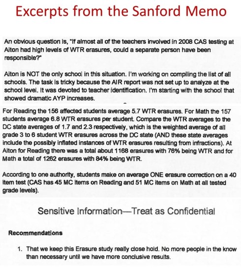 Excerpt from Sanford Memo