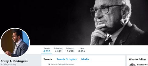 Corey DeAngelis Twitter Page